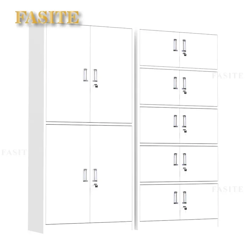 Office Iron File Cabinet Multi-layer Steel Financial Certificate Storage Accounting Locker Durable Metal Filing