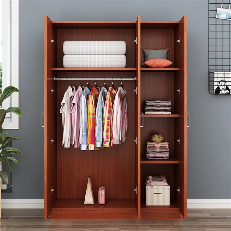 *Simple Modern Melamine Particle Board Panel Wardrobe Storage Cabinet Closet Bedroom Wardrobes for Hotels
