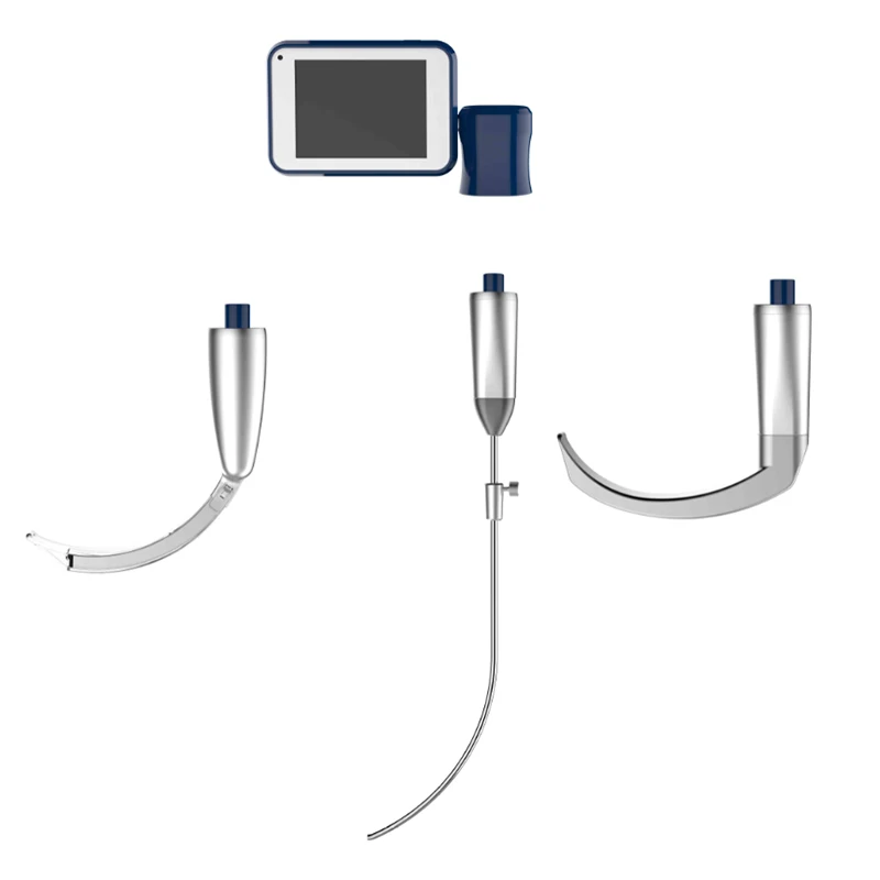 

BESDATA High Resolution M3 Video Laryngoscope Set Airway Management Stylet Intubation Use Digital Screen