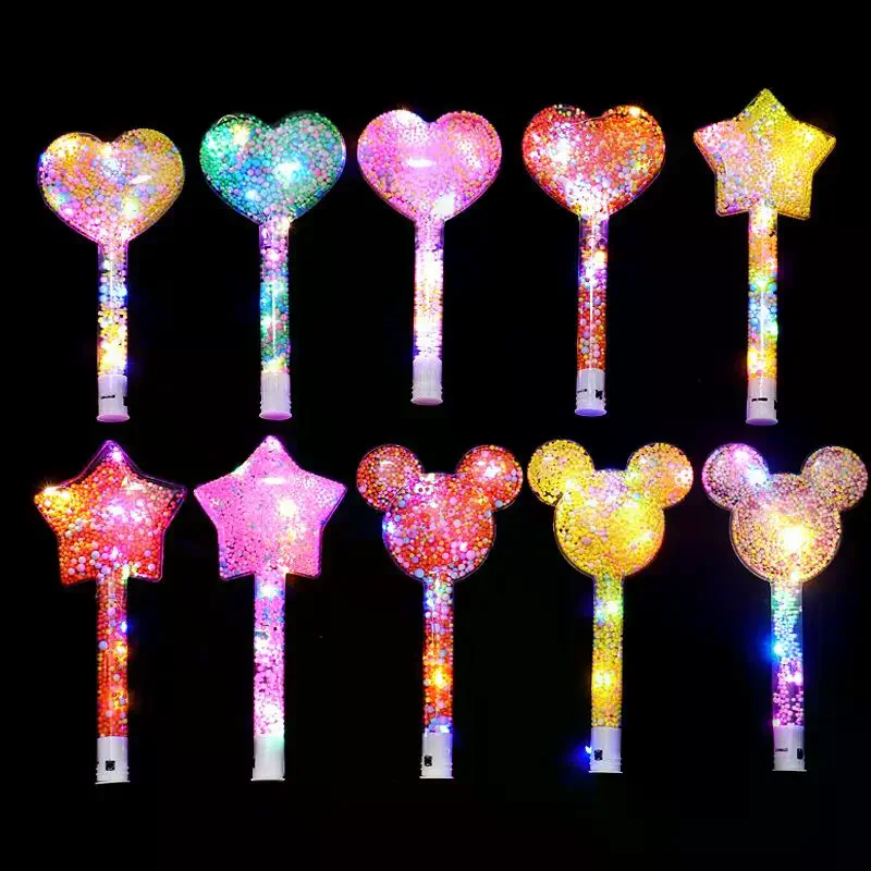 Party Led Luminous Magic Star Rod Light-up Wand Glow Stick Christmas New Year Prop Concert Glowing Birthday Supplies