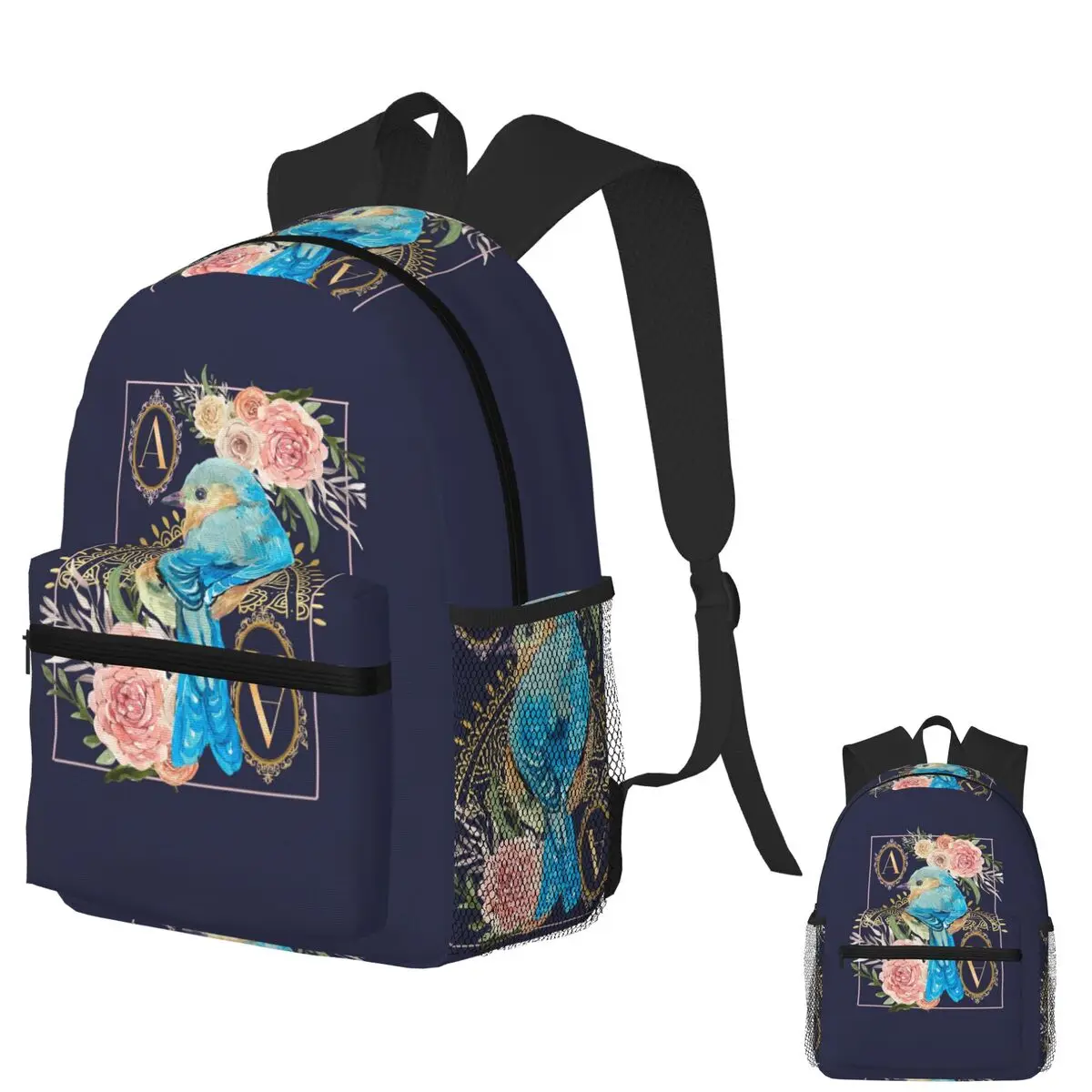 

The Ace Of Bluebirds Student Backpack School Bag Hiking Travel Daypack for Boys Girls Bookbag Shoulder Bags