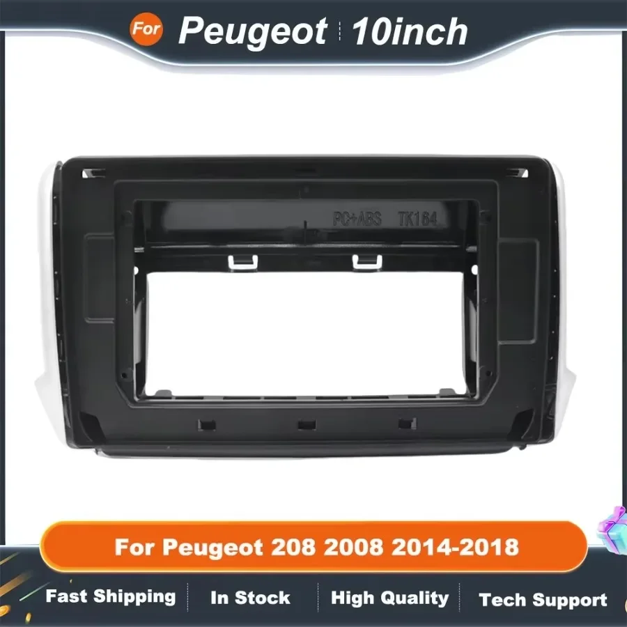 

10-дюймовая рамка автомобильного радиоприемника для Peugeot 208 2008 2014-2018 Android Canbus приборная панель с комплектом для установки декодера