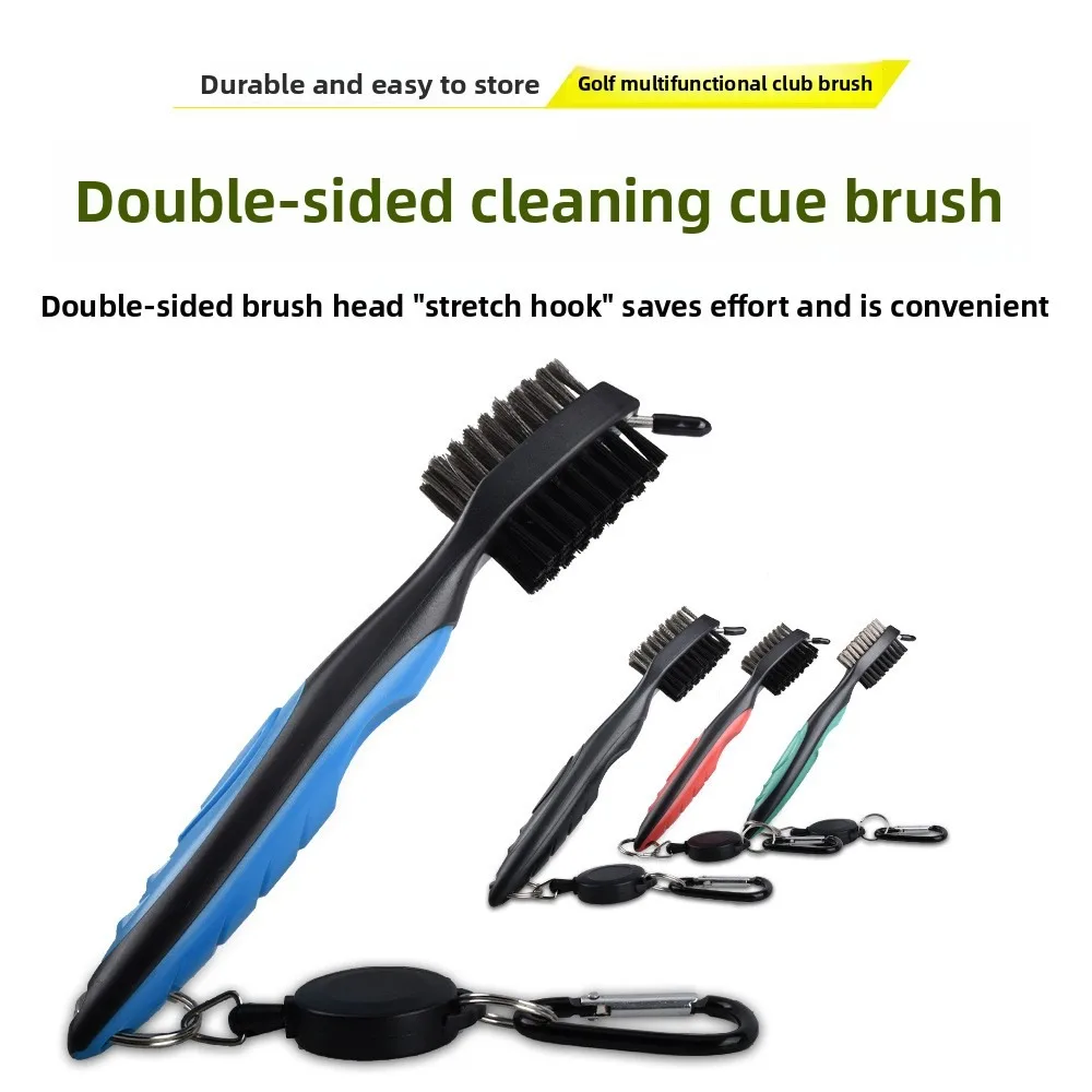 multi‑functionalGolf Club Cleaning Brush, Double-sided Club Head Cleaner, Nylon & Steel Bristle Brush, Cleaning Tool Accessories
