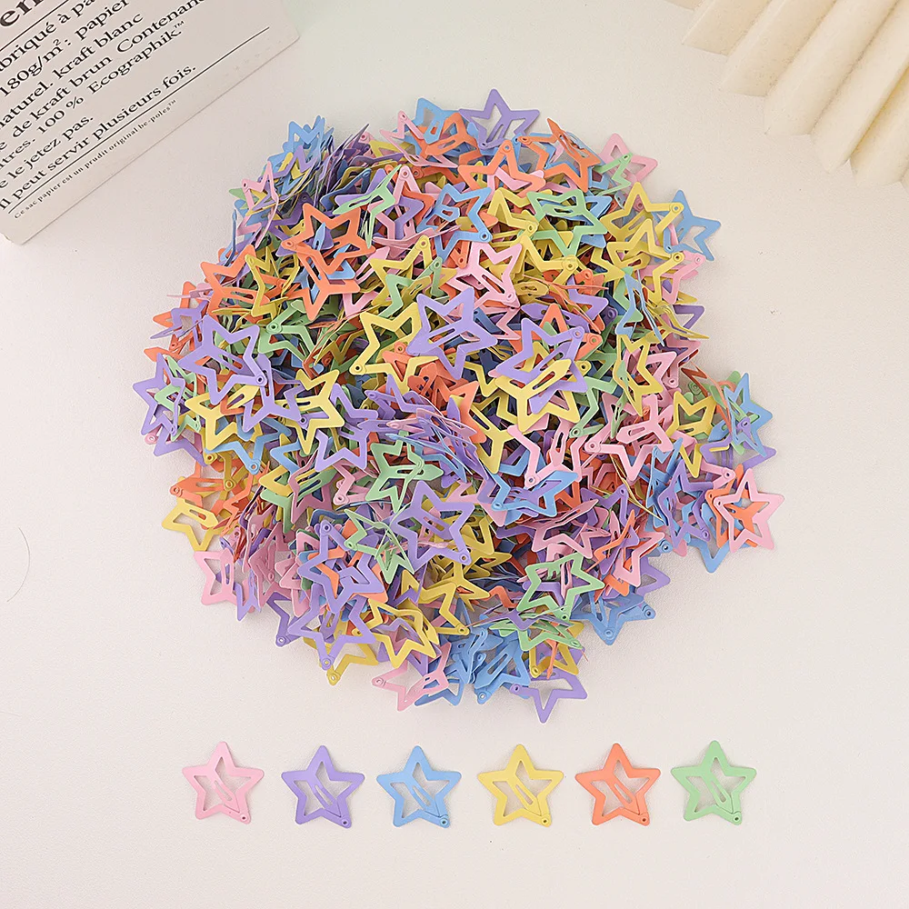 20/40Pcs Colorful Star BB Hair Clips For Girls Children Lovely Hair Decorate Hairpins Barrettes Headwear Kids Hair Accessories