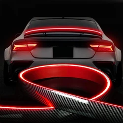 130cm Stop Signal for Cars Carbon Rear Spoiler LED Strip Car Brake Light Turn Signal Lamps Stop Tail Lights 12V Car Accessories