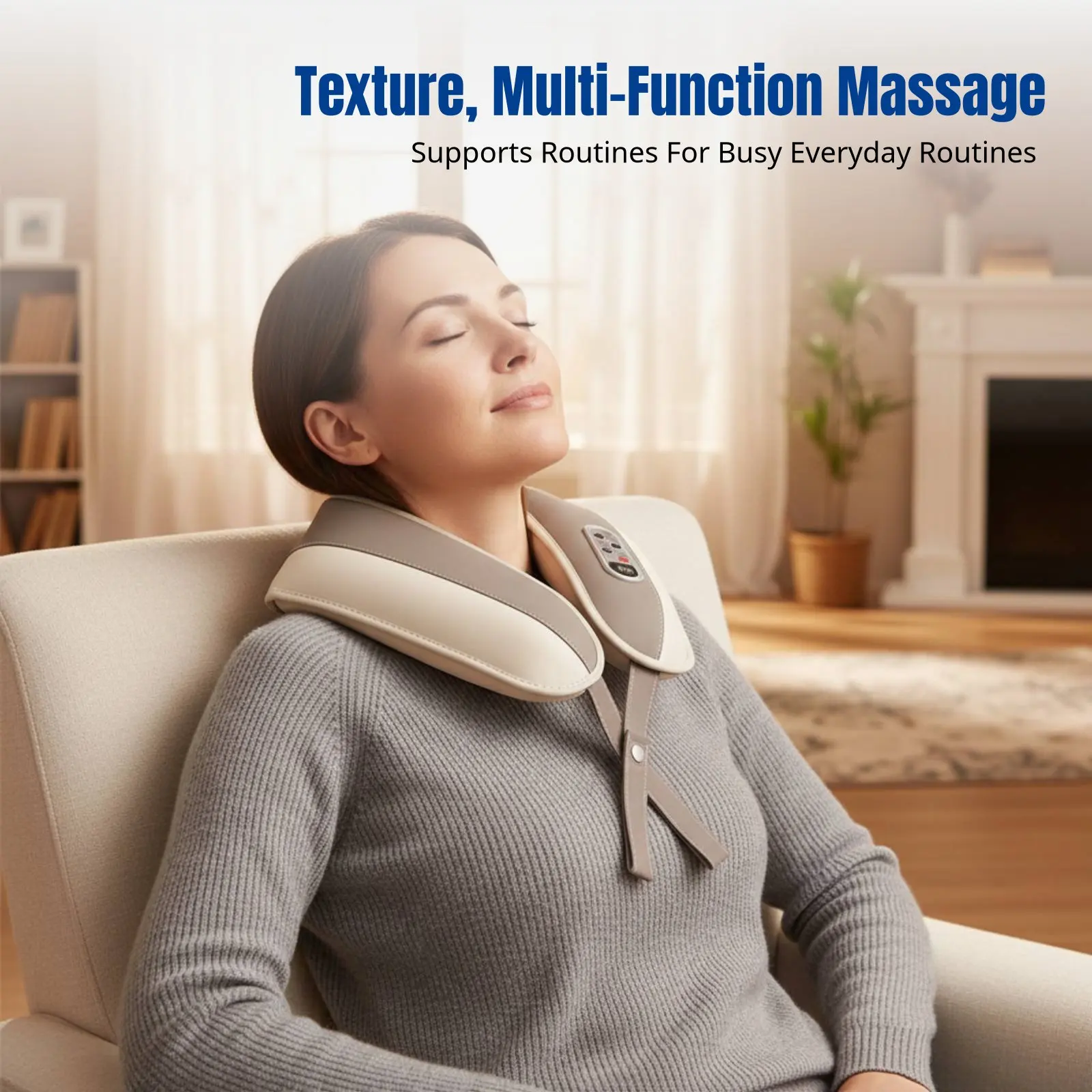 

U-образная массажная подушка, многофункциональное устройство для массажа шеи и плеч с вибрацией, прибор для домашнего расслабления