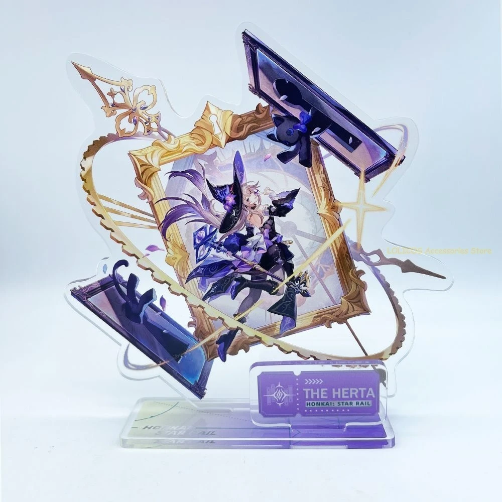 

Jiao qiu Cipher Sunday Aglaea Feixiao Honkai：Star Rail Anime Acrylic Stand Figure Model Cosplay Acrylic Tabletop Decoration