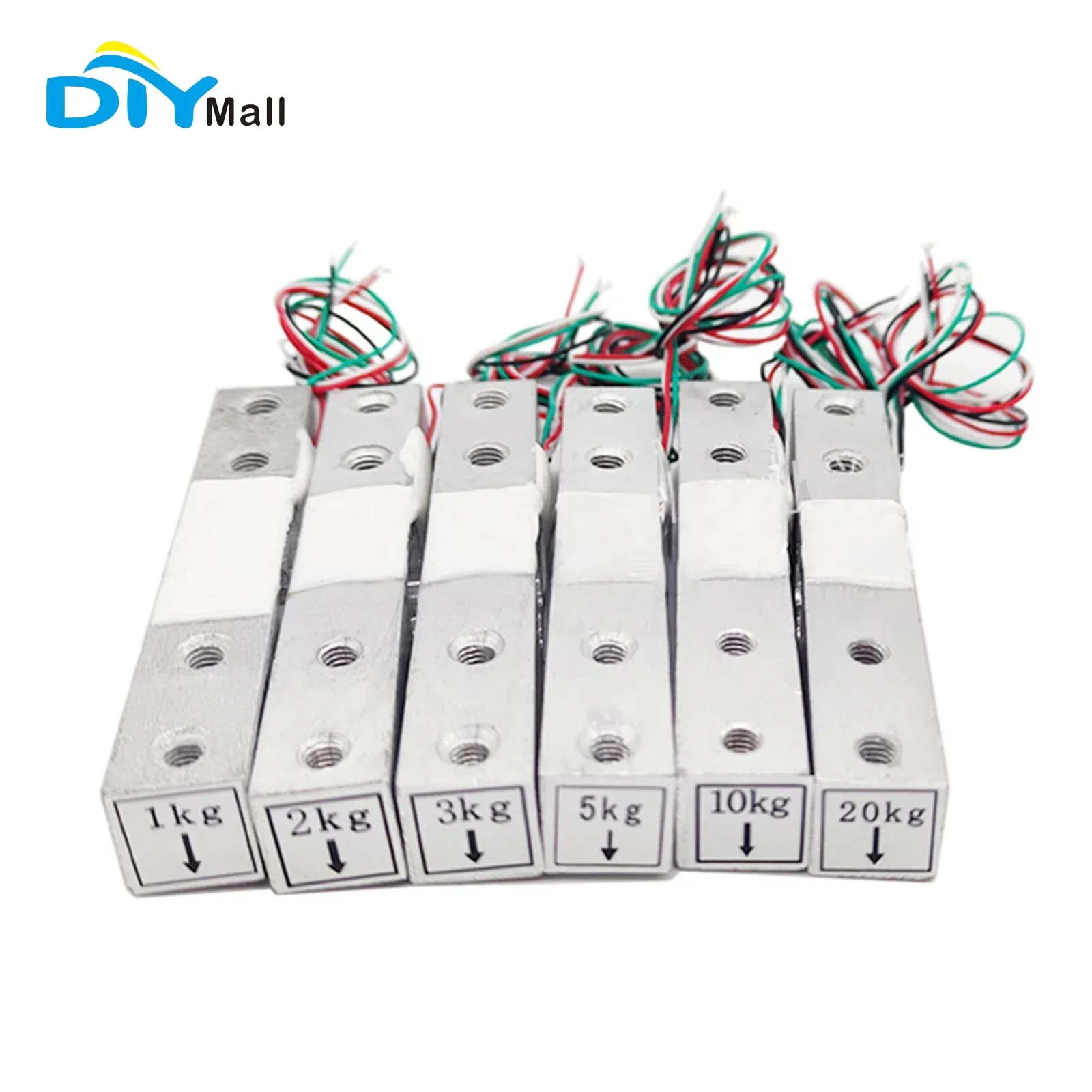 DIYmall 알루미늄 로드 셀 센서, 전자 저울, 산업용 계량용, 5-10V 자극, 1kg-20kg 용량