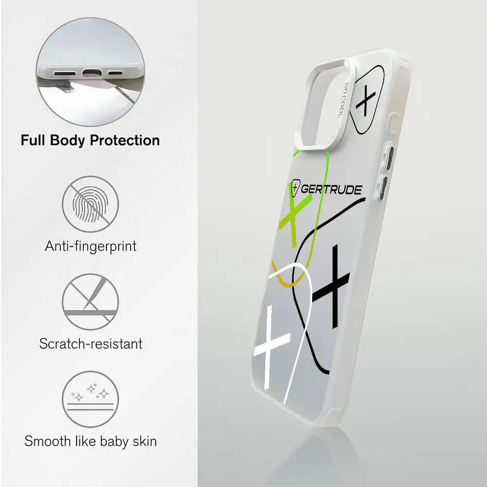 حافظة لهاتف آيفون 16 15 14 13 12 11 Plus Pro Max متعددة الألوان من G_Gertrudes لهاتف آيفون 16 15 14 13 12 11 Plus Pro Max