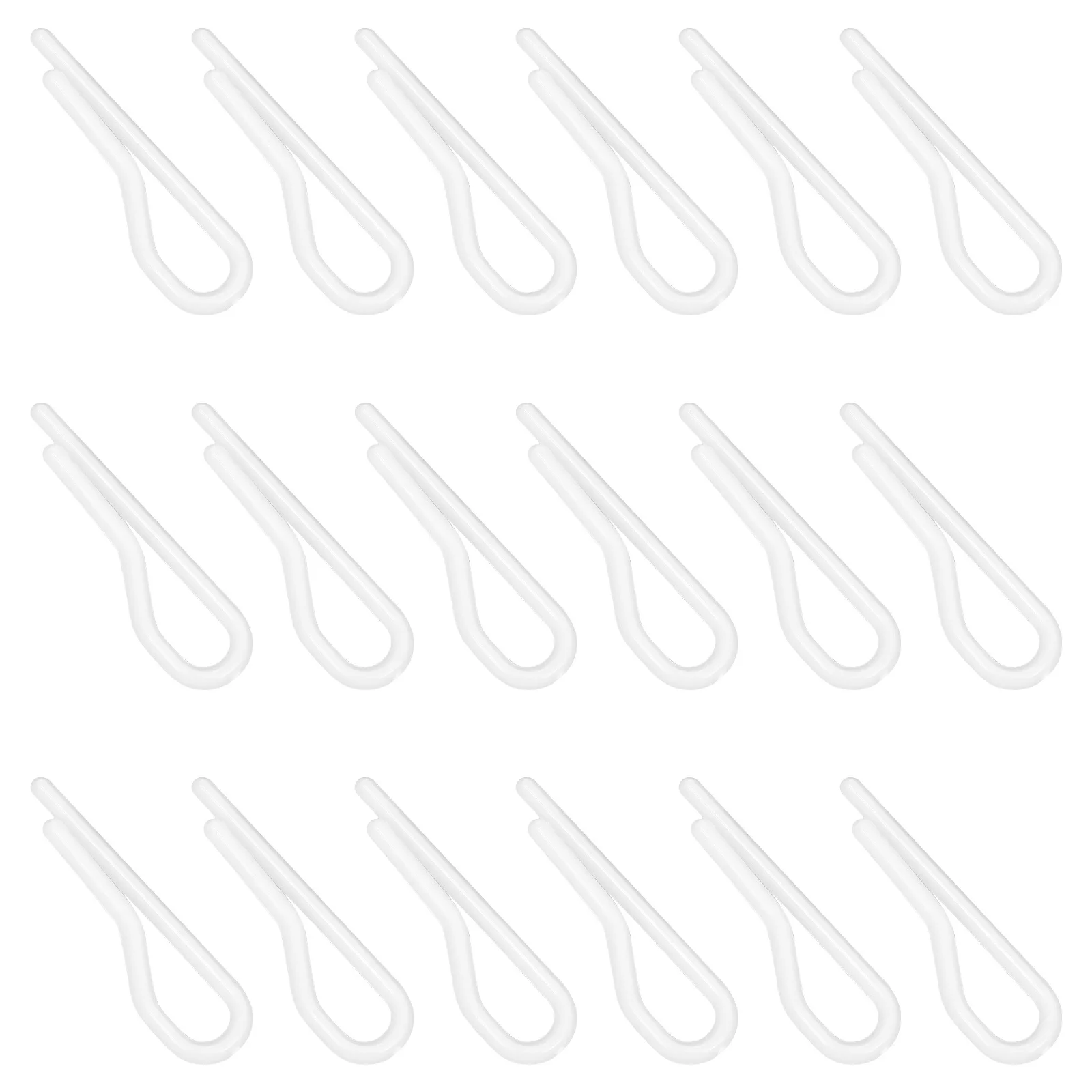 

200Pcs Plastic Shirt Packing Clips Clothes Fixing Clamps Multifunctional Home Storage for Men Women Sleepwear Apron Neckties