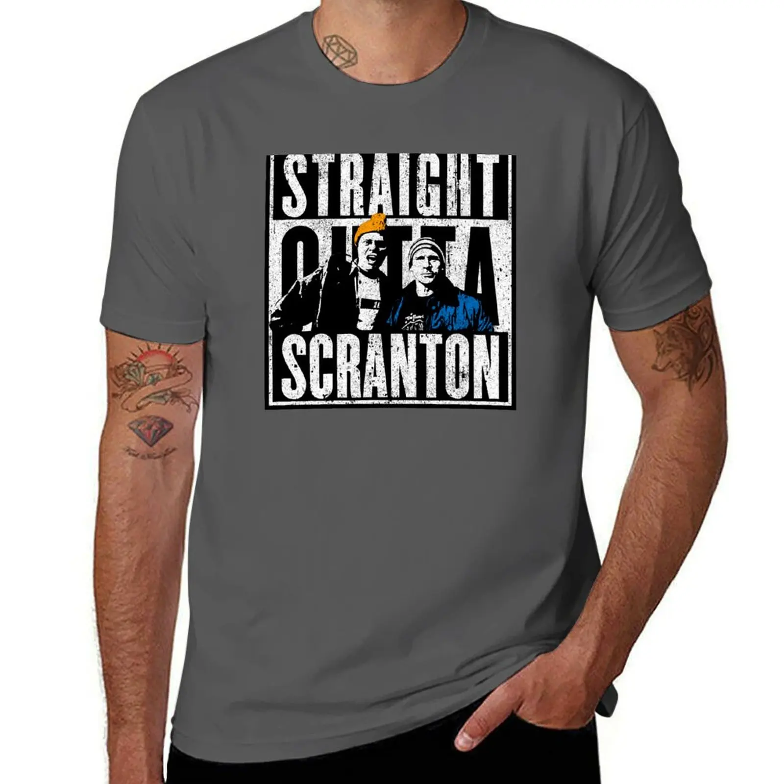 

Straight Outta Scranton (Variant) - Lazy Scranton T-Shirt clothes funny gifts men clothing