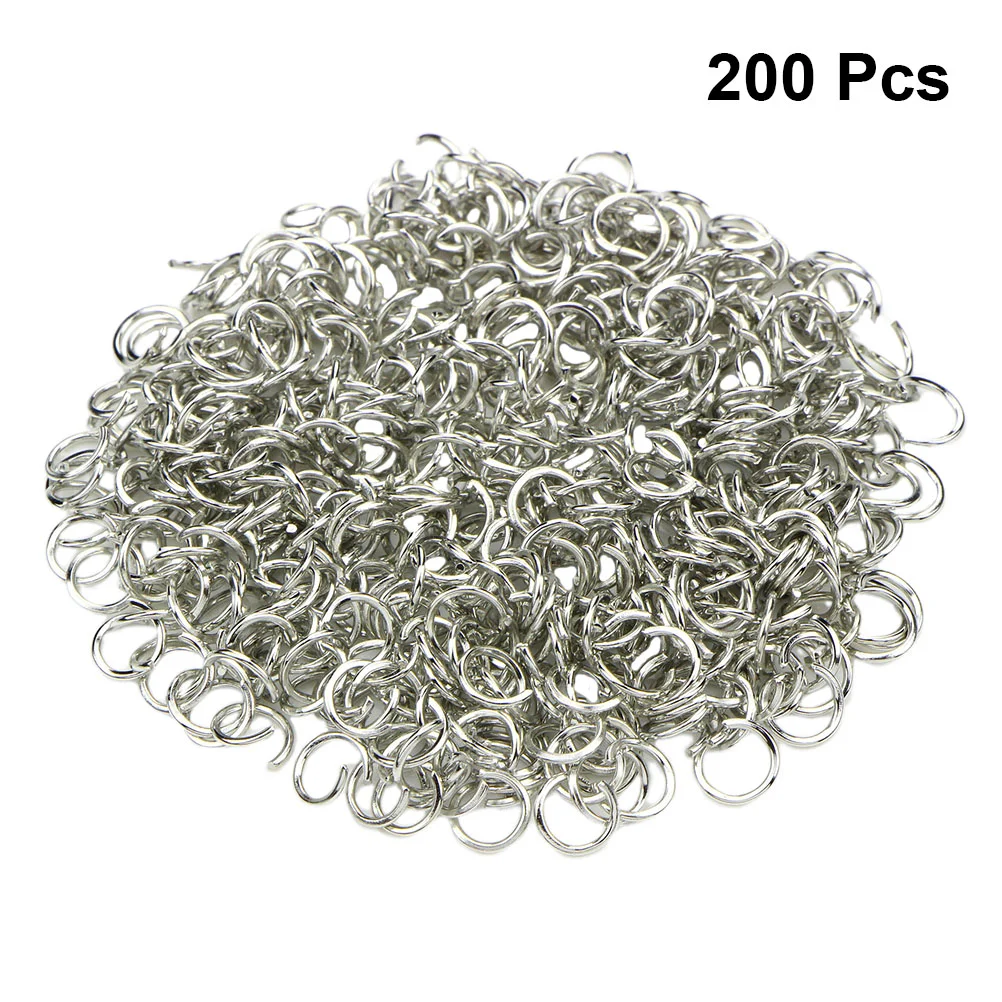 

200 Pcs Necklace Accessories Jewelry Bracelet DIY Findings Making Open Jump Rings Outstanding