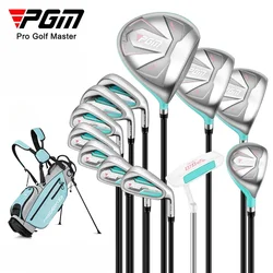 PGM-Ensemble de golf avec sac pour femme, acier inoxydable, manche en carbone, conducteur en bois de fer, entraînement débutant, fournitures de golf LTG051