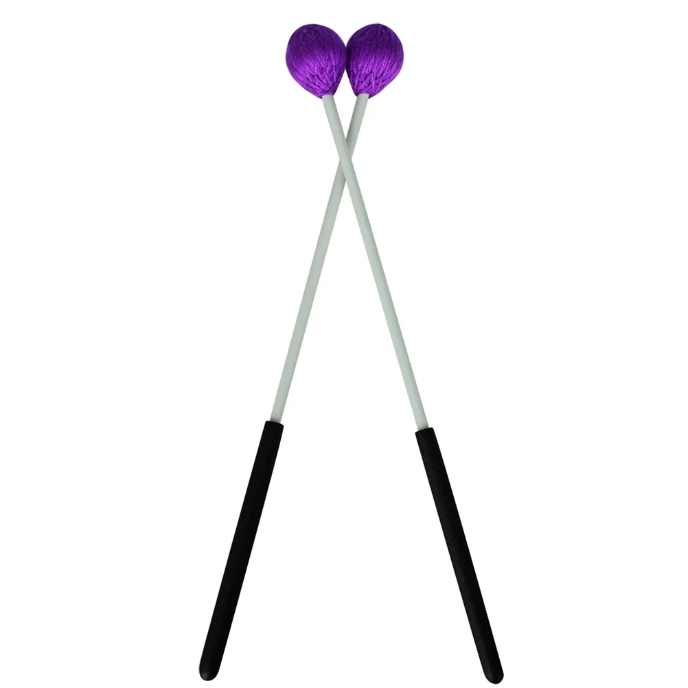 

Xylophone Marimba Hammer Mallets for Wood Handle Drumstick Percussion Sticks Instrument Purple
