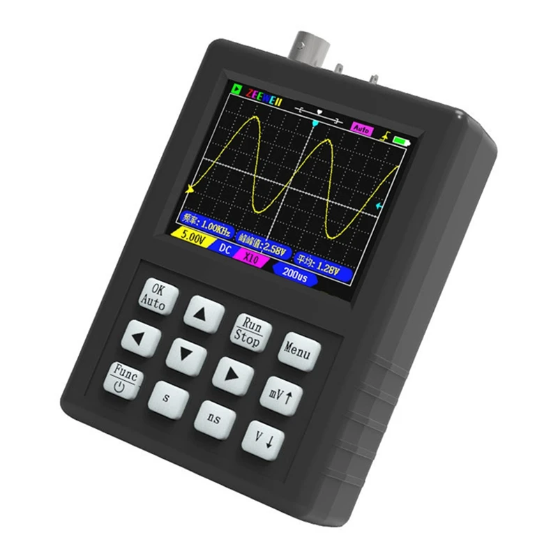 

ABBN DSO1C81 2,8-дюймовый портативный цифровой осциллограф, полоса пропускания 80 м, генератор сигналов 250 м, осциллометр 2 в 1
