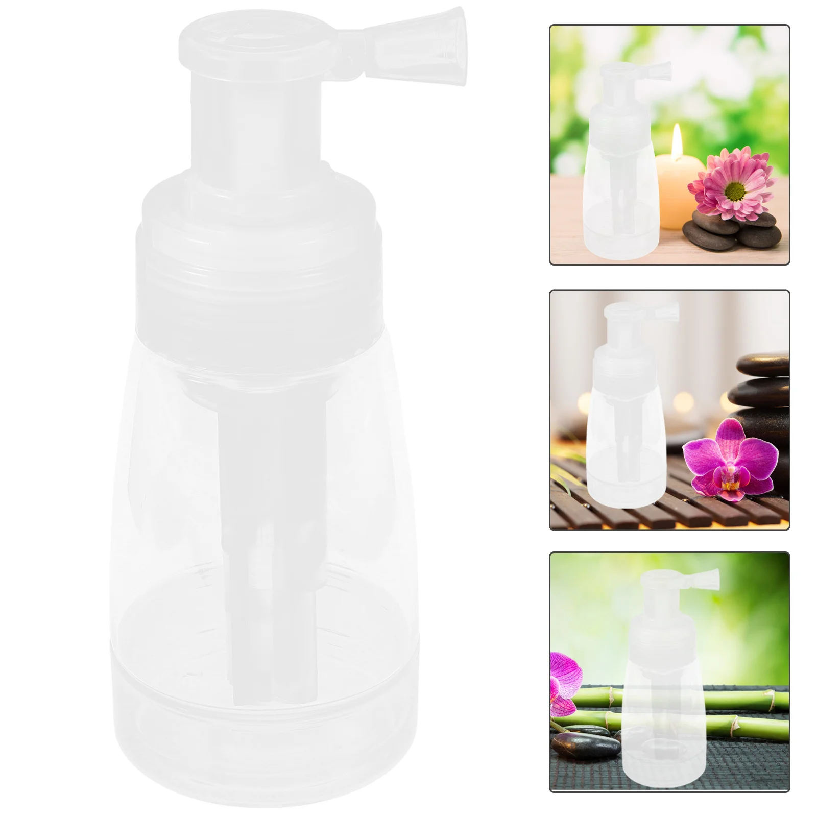 Bottles Spray Powder Dry Dispenser Portable Refillable Transparent Sprayer Salon Travel