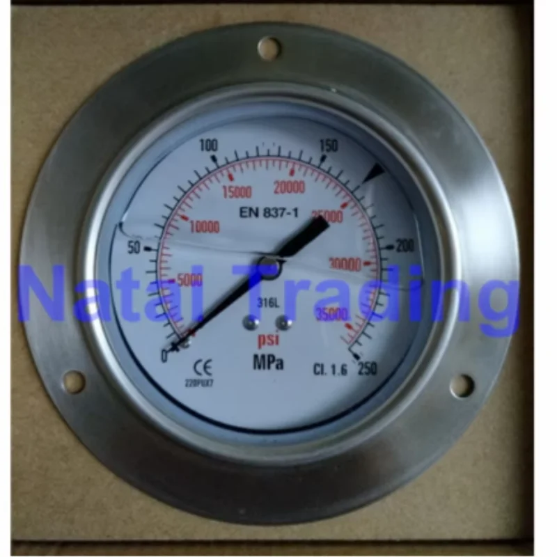 250Mpa M20X1.5 Filling Silicone Oil High Pressure Meter 35000psi Fuel System Hydraulic Gauge