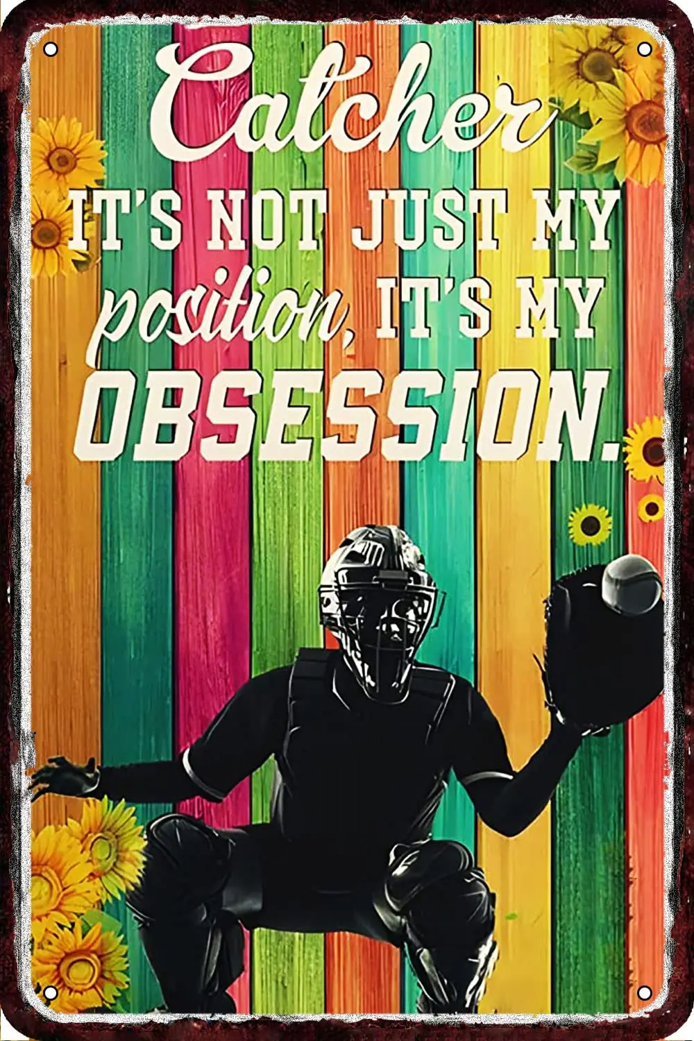 Its Not Just My Position Its My Obsession Vintage Metal tin Sign Wall Decor Retro Art  Decorations for Home Man Cave bedroom 8x1