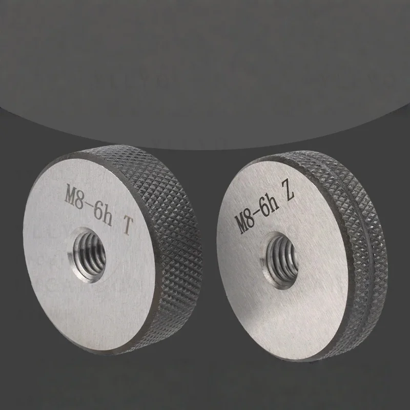 1SET(1*GO+1*NOGO) 6h M1-M11 Metric Fine Tooth Thread Ring Gauge ToolX0.2/0.25/0.3/0.35/0.4/0.45/0.5/0.6/0.7/0.75/0.8/1/1.25/1.5