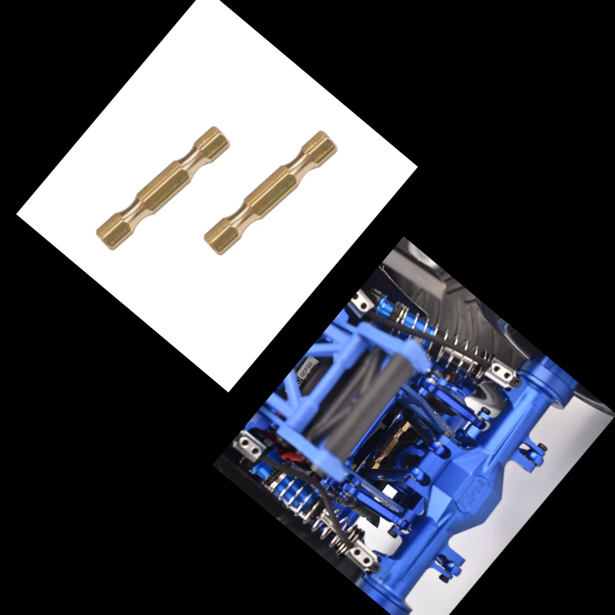GPM LOSI 1/18 Mini LMT Megalodon 2S LOS01026 For Upper 4-Link Bar Brass Fixings