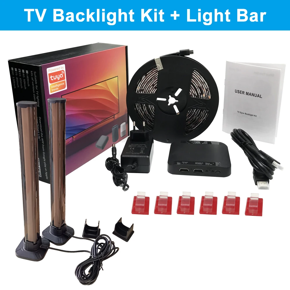 FUNZENXIN Rétroéclairage LED TV Ambilight 4K HDMI Boîtier de Synchronisation 4