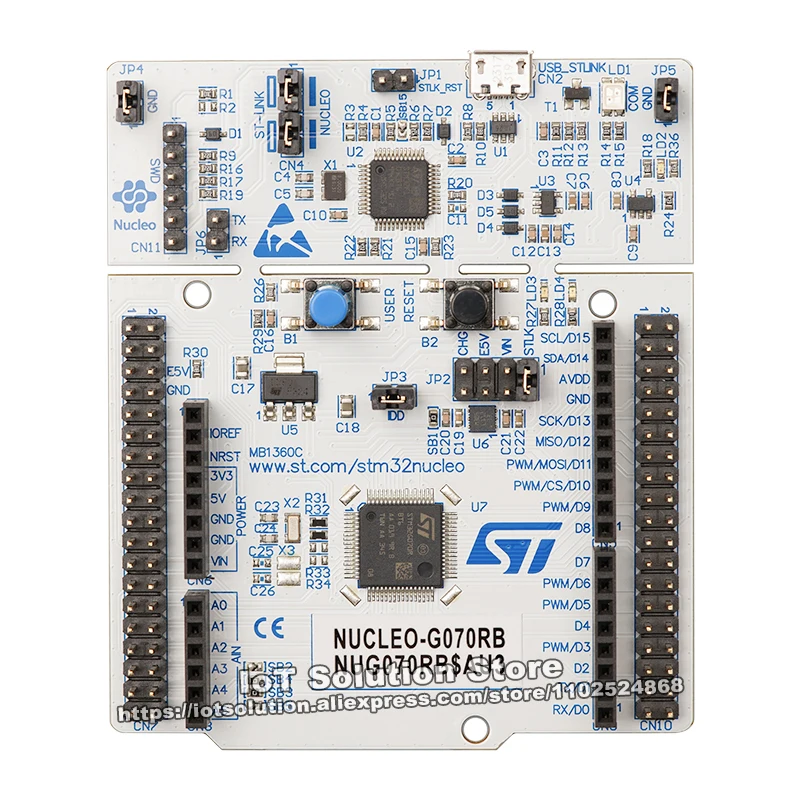 

NUCLEO-G070RB STM32 Nucleo-64 Development Board with STM32G070RB MCU Original New NUCLEO G070RB