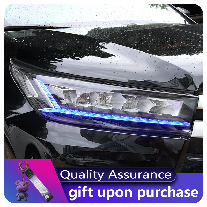 Car Styling For Toyota Highlander 2018-2021 Front Lamp DRL Headlight Turn Signal Highlight LED Projector Len Dynamic Accessories