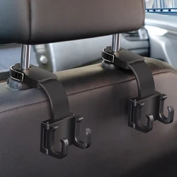 Hipacool Auto Fastener & Clip Car Interior Storage Hooks Car Clips Front Seat Headrest Organizer Holder Hangers  Accessories