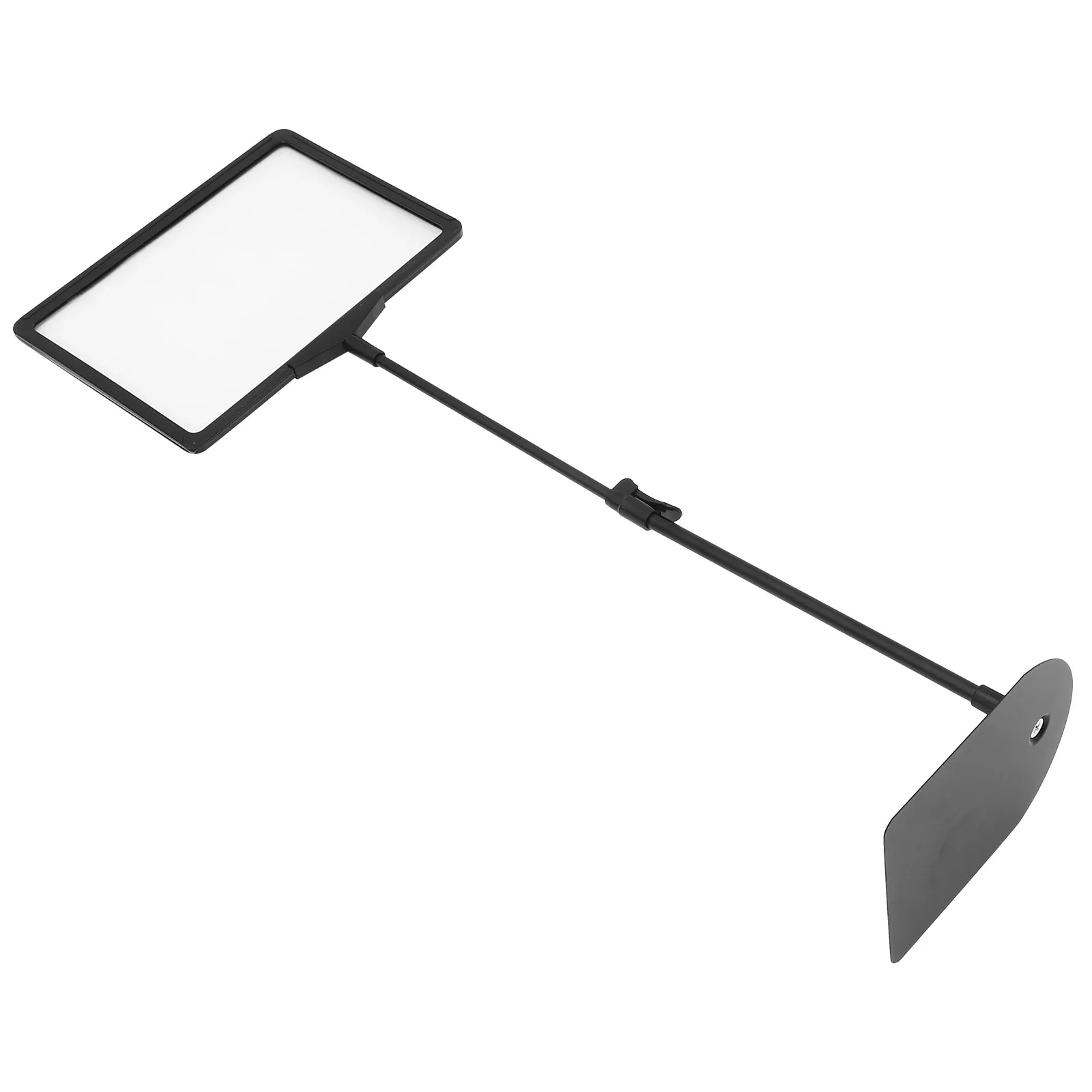 

A4 White Frame Silver Price Display Holder Freely Retractable Shelf Label Stand for Fruits Vegetables Supermarket Plastic