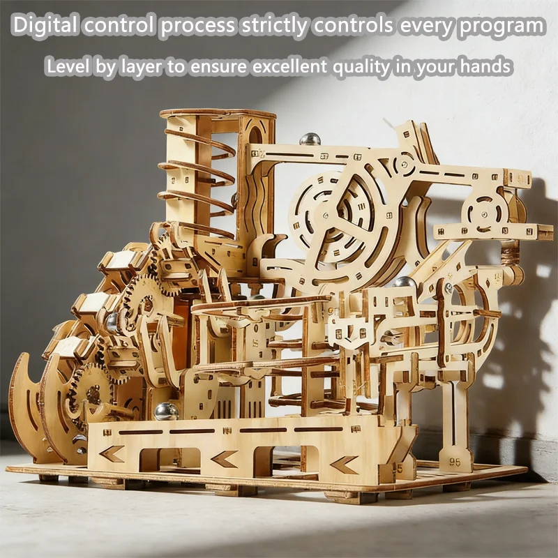New 3D Wooden Puzzles Electric - огляд і ціна Marble Run Set