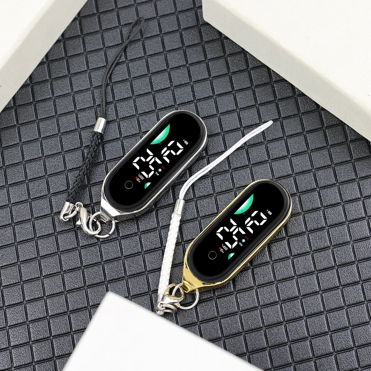 Elektronische Kinderuhr, Sport, wasserdicht, großer Schriftbildschirm, LED-Anzeige, leuchtendes automatisches Datum, voller Kalender, digitale Pandent-Uhr