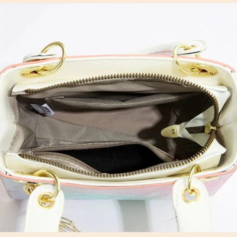 Gradient Printed Crossbody Shoulder Bag Set, Cute Fashionable Small Bags, Adjustable Strap, Multifunctional Casual Purse view 3