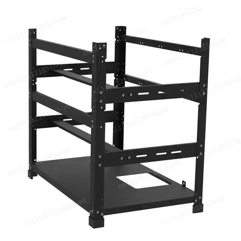 Open Dual Layer 12 Card Graphics Card Fixed Dual Power EATX Main Board Multi Graphics Card Rack