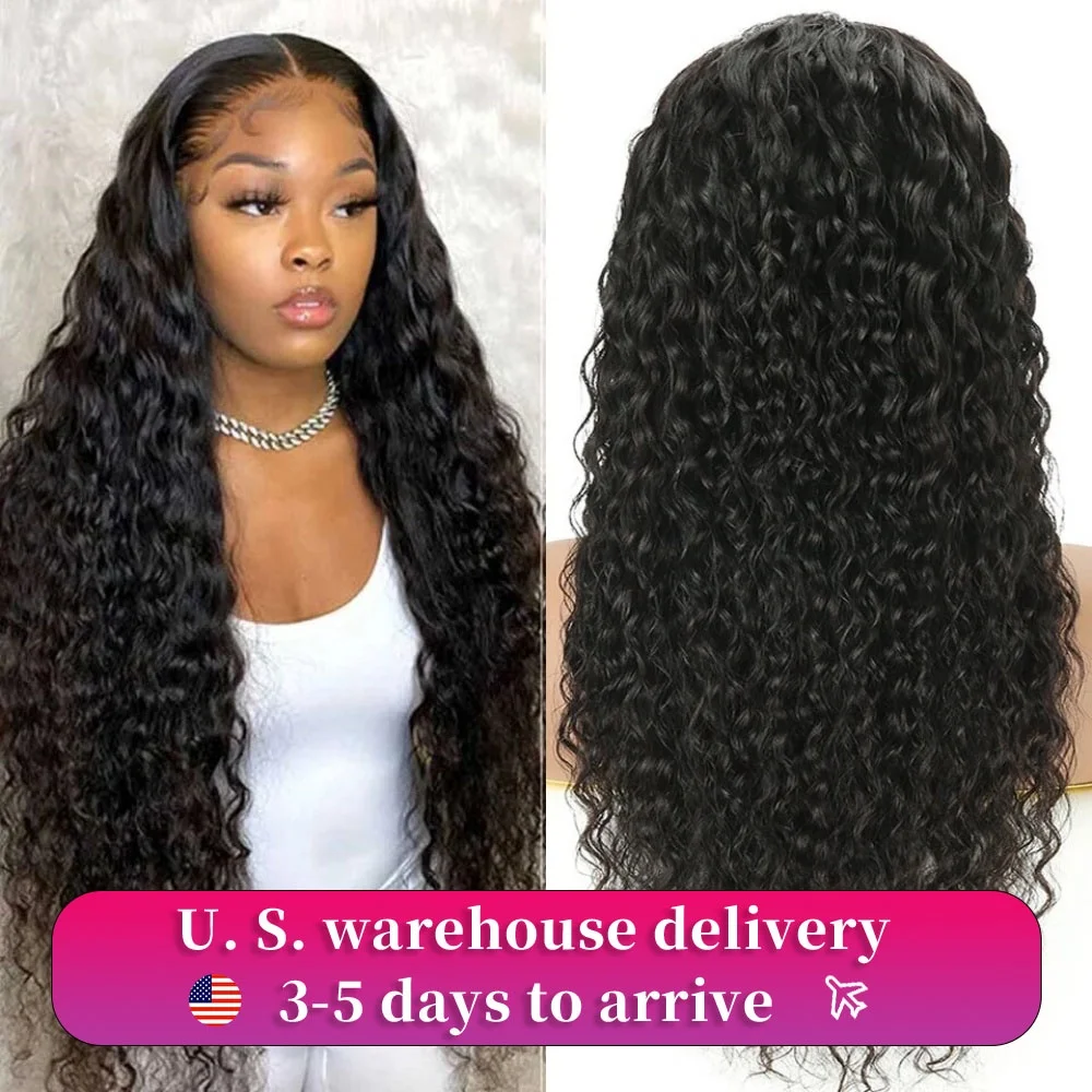

Glueless Wigs Lace Frontal Human Hair Wig Deep Wave Frontal Wig Human Hair Wig Brazil real hair is suitable for black female wig