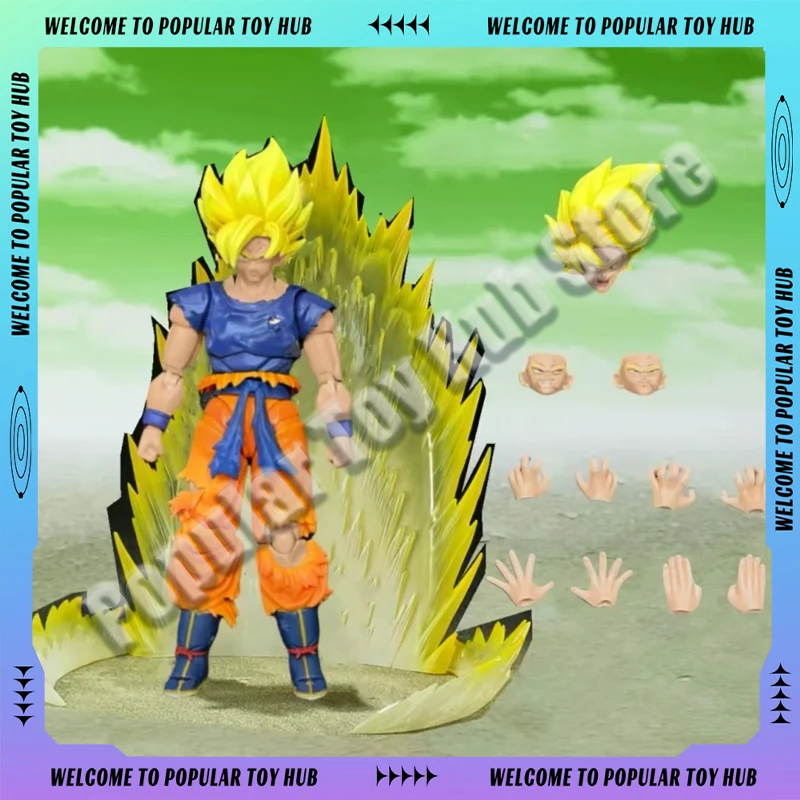 

Demoniacal Fit Dragon Ball Z аниме 1/12 Son Goku Furious Awakening Posable Action Figure Коллекционная статуя Модель Подарочная игрушка