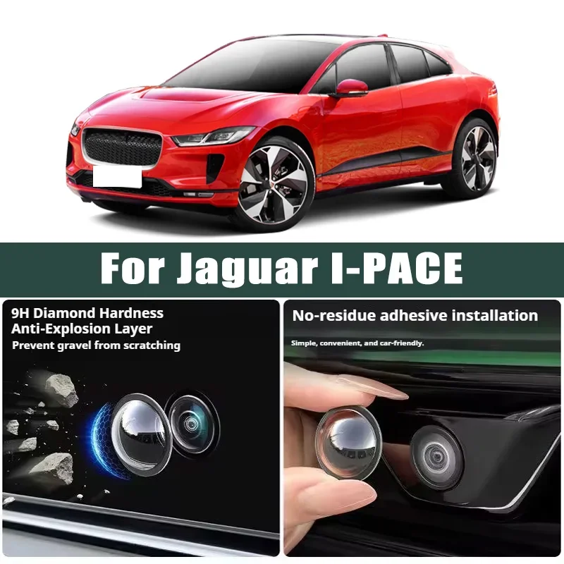 

Car Camera Lens Protector 2PCS Rear View Backup Camera Cover 360° Camera Protection Anti Scratch Waterproof For Jaguar I-PACE