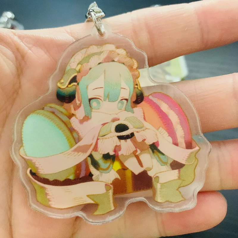 6CM Anime Made in Abyss Character Model Cosplay Acrylic Key Chains Bag Pendant Decorative Accessories Key Ring Fans Xmas Gifts