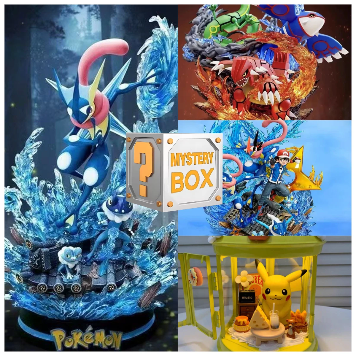 Model Kit Eevee - Pokemon Figure Blind Box with Pikachu