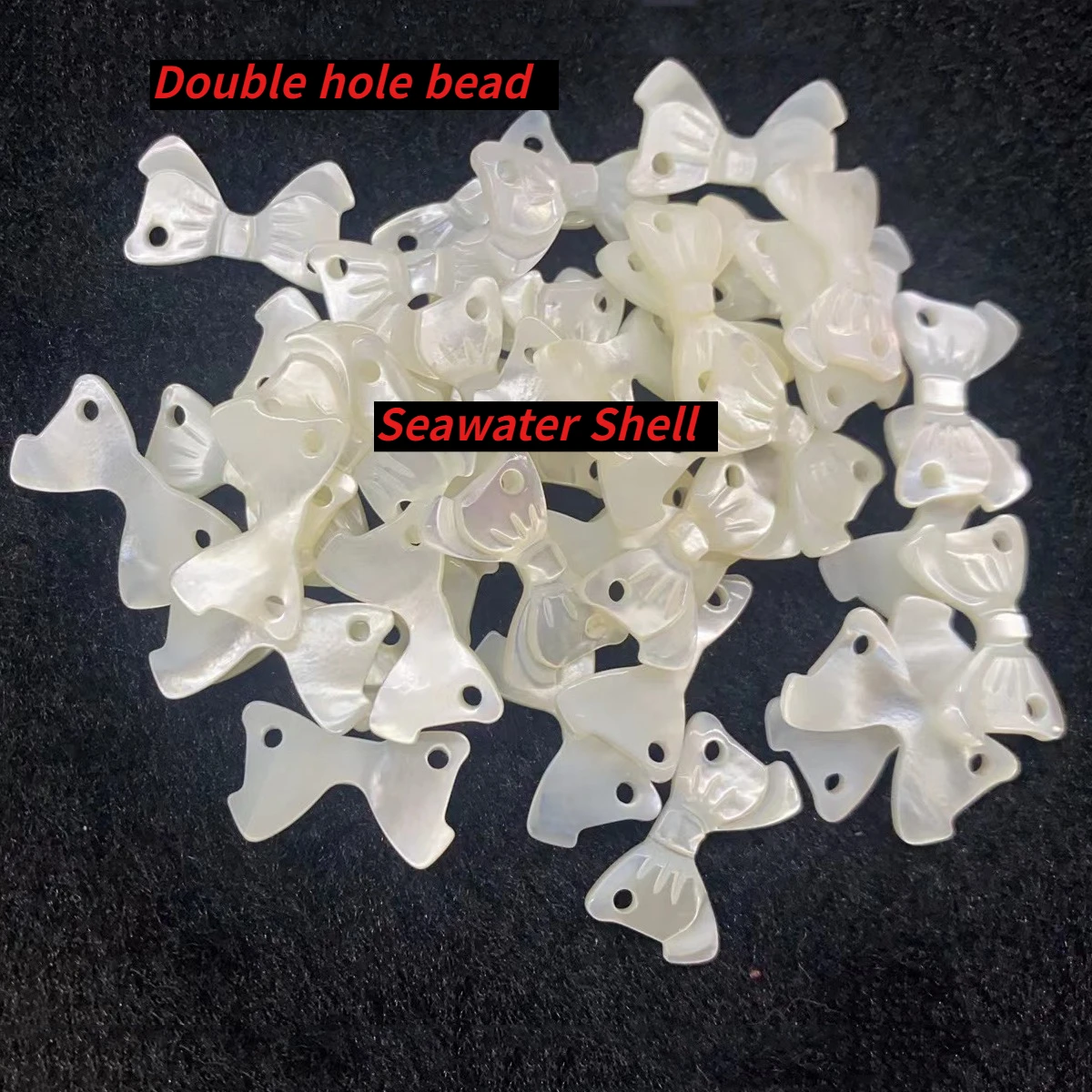 

2Pcs DIY Double Hole Beads Natural Seawater Shell Isolation Beads 10x18mm For Jewelry Making DIY Chains Earrings Accessory