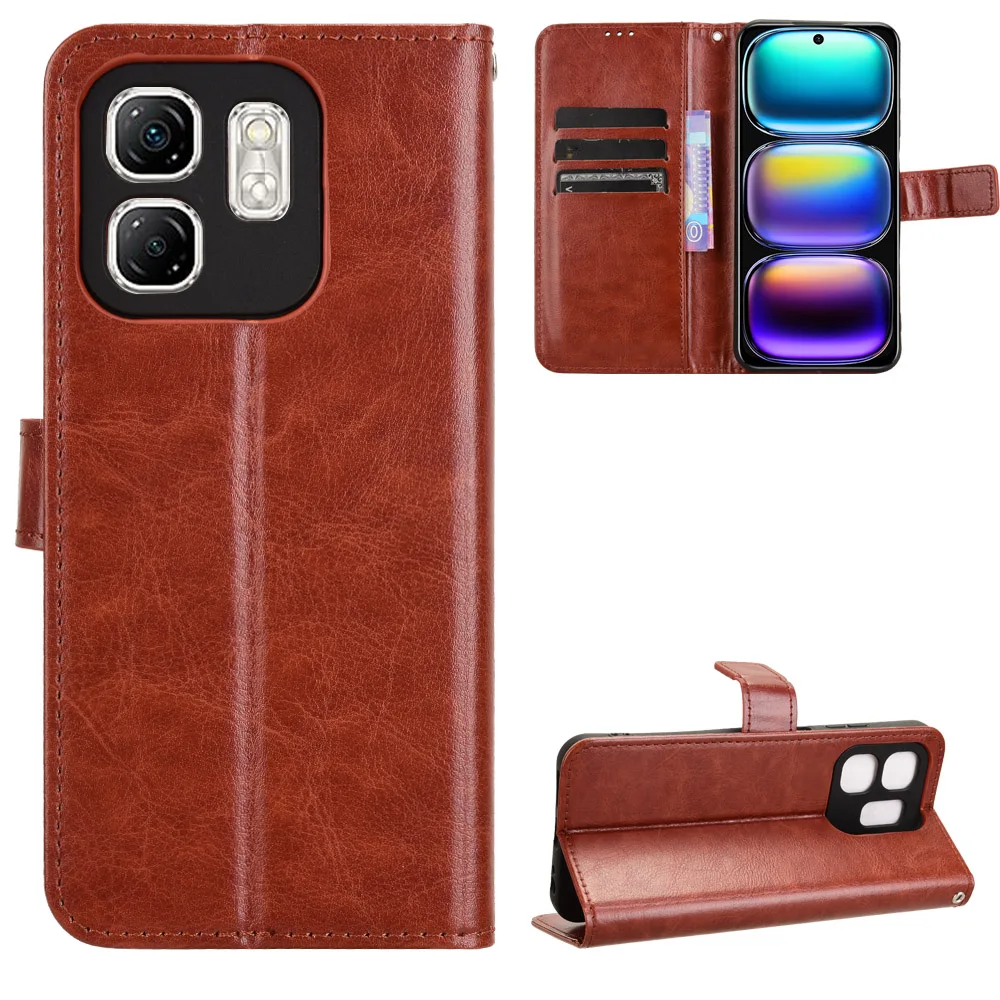 For Infinix Smart 9 Luxury Leather Flip Wallet Phone Case For Infinix X6532 X 6532 4G Case Stand Function Card Holder