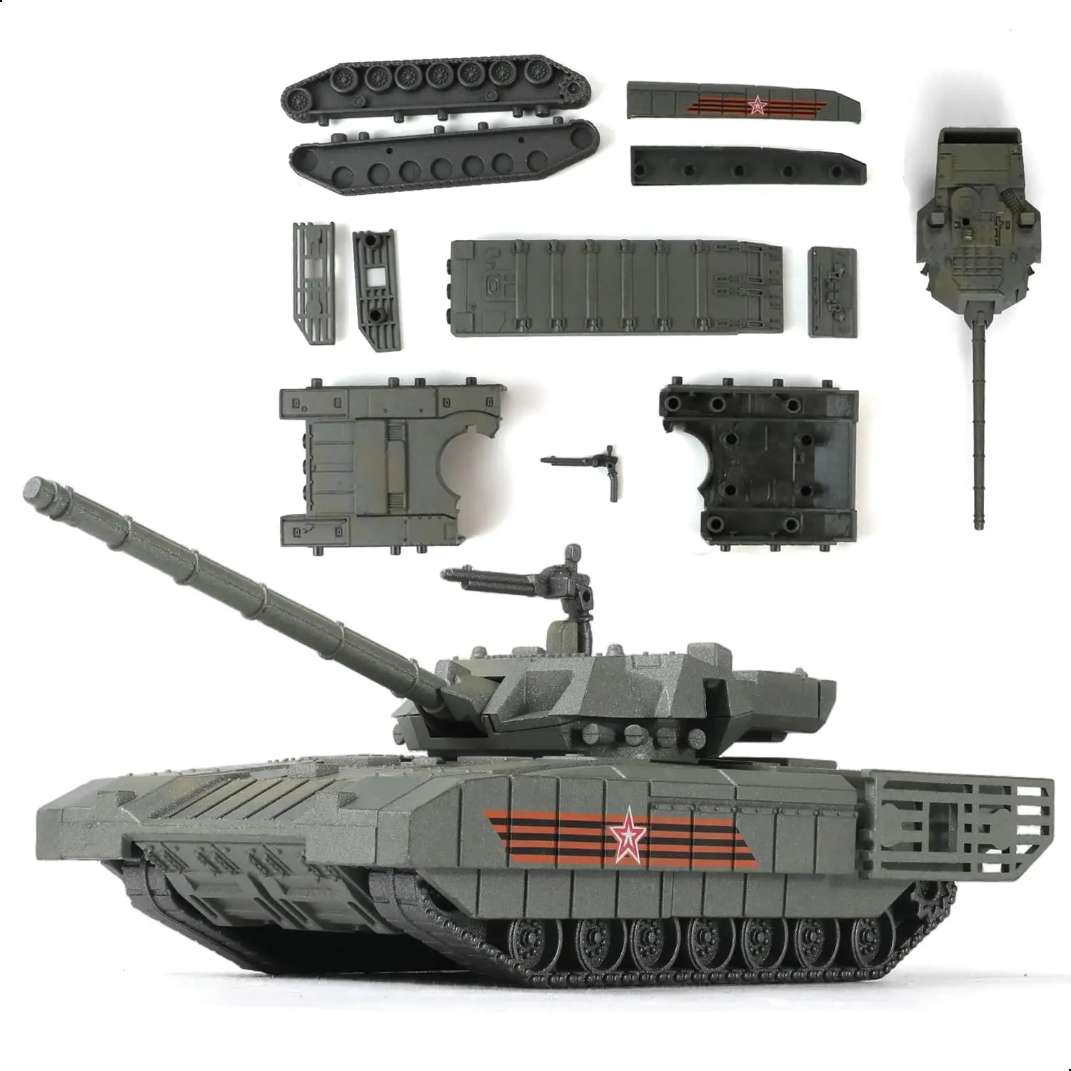 

1/72 Russian T-14 Main Battle Tank Model Creative Military Series Building Puzzled Home Decor Assembled Toys For Boys Xmas Gifts