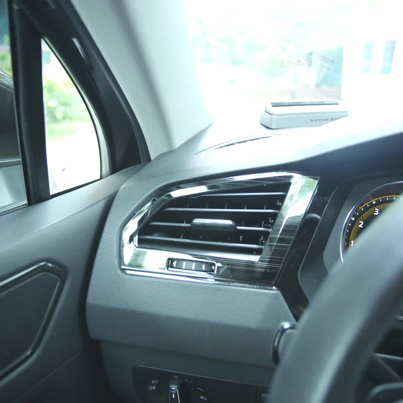 My good car For Volkswagen VW Tiguan L 2017-2020 Air conditioning outlet patch  stainless Accessories