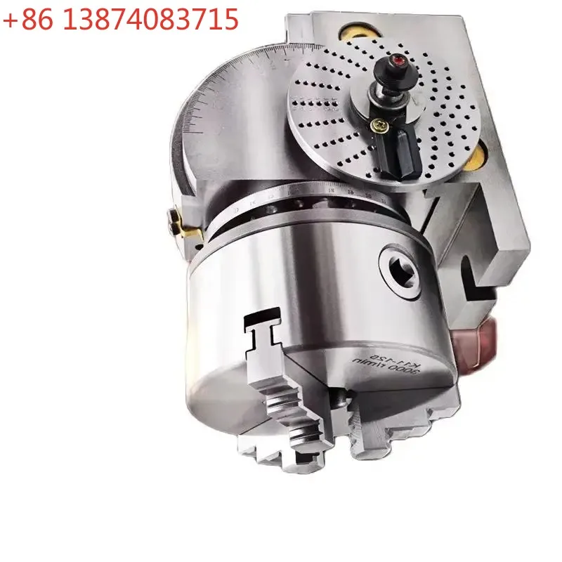 BS-0 4 inch 5 Precision Milling Machine Indexing Head Rotary Table Vertical And Horizontal Universal Indexing Head Precision