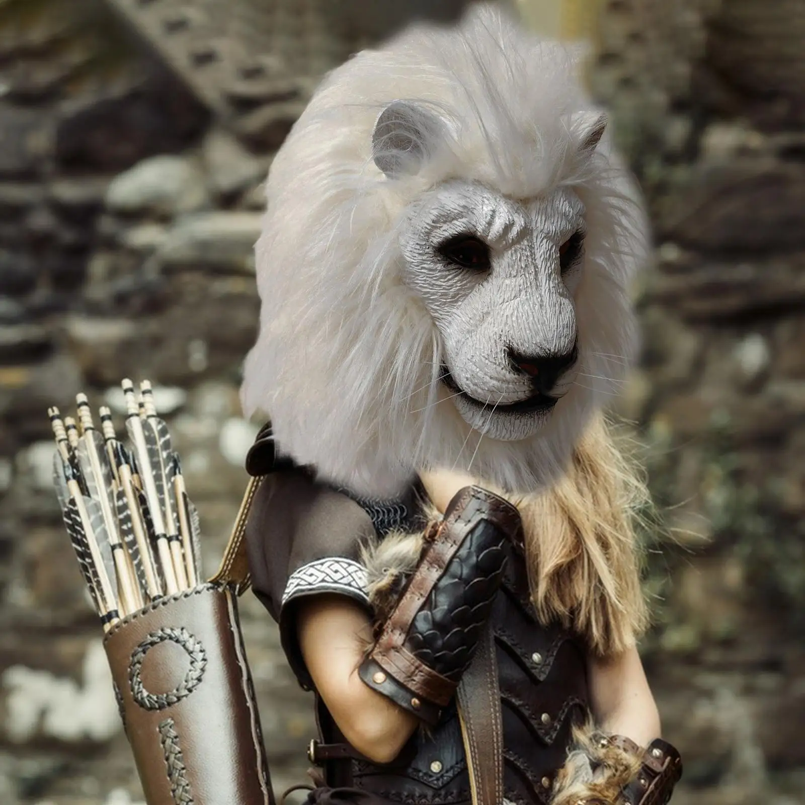 

Милая маска с головой льва для взрослых, реквизит для вечеринки, реалистичная маска животного для ролевых игр, дня рождения, фестиваля, сценического выступления, карнавала