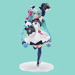 18CM Anime Hatsune Miku Figure National Style Fashion Panda MODERNCHINA Model Toy Gift Collection Action Figure PVC