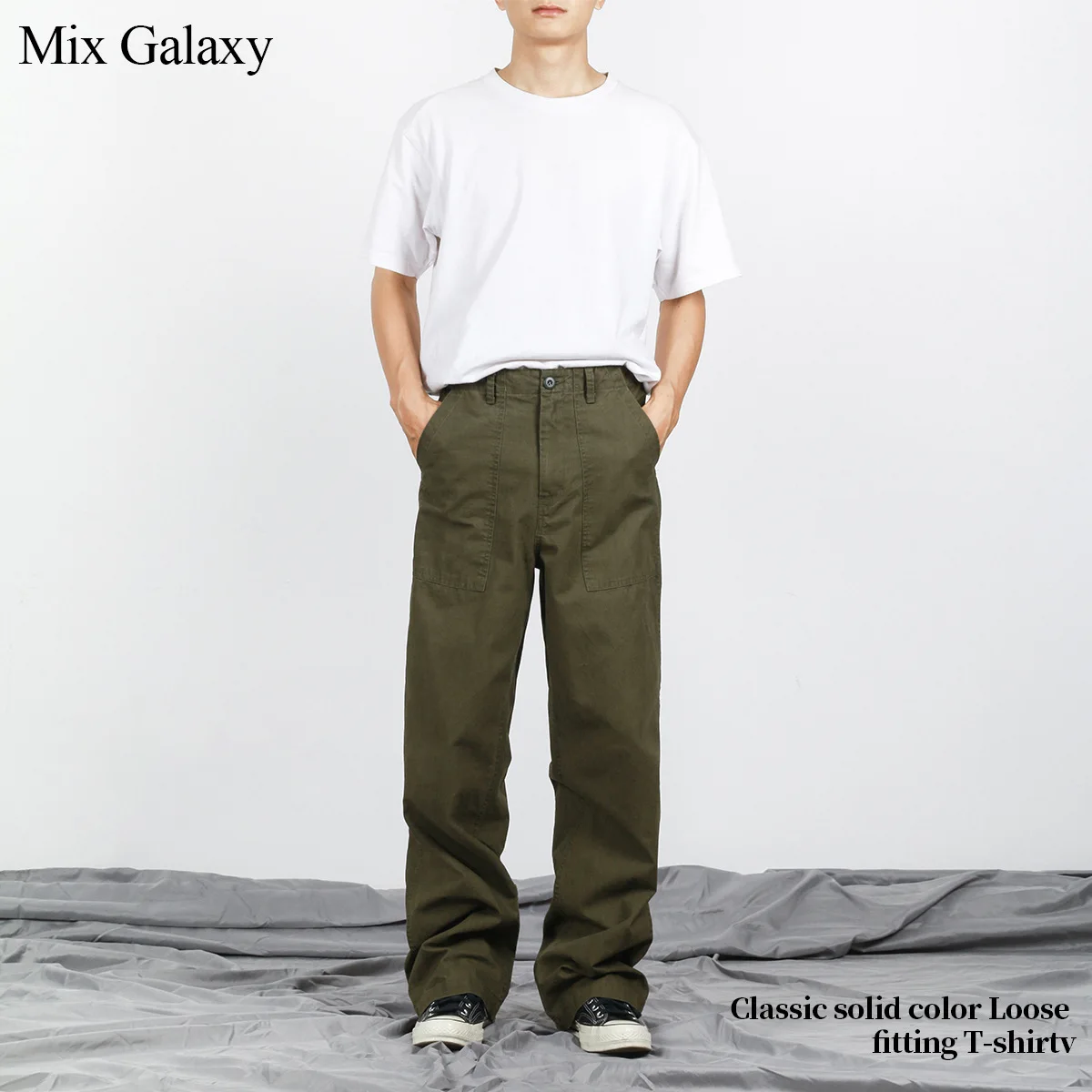 

MIX мужские классические потертые OG107 военные повседневные брюки слегка расклешенные ретро американские винтажные длинные брюки