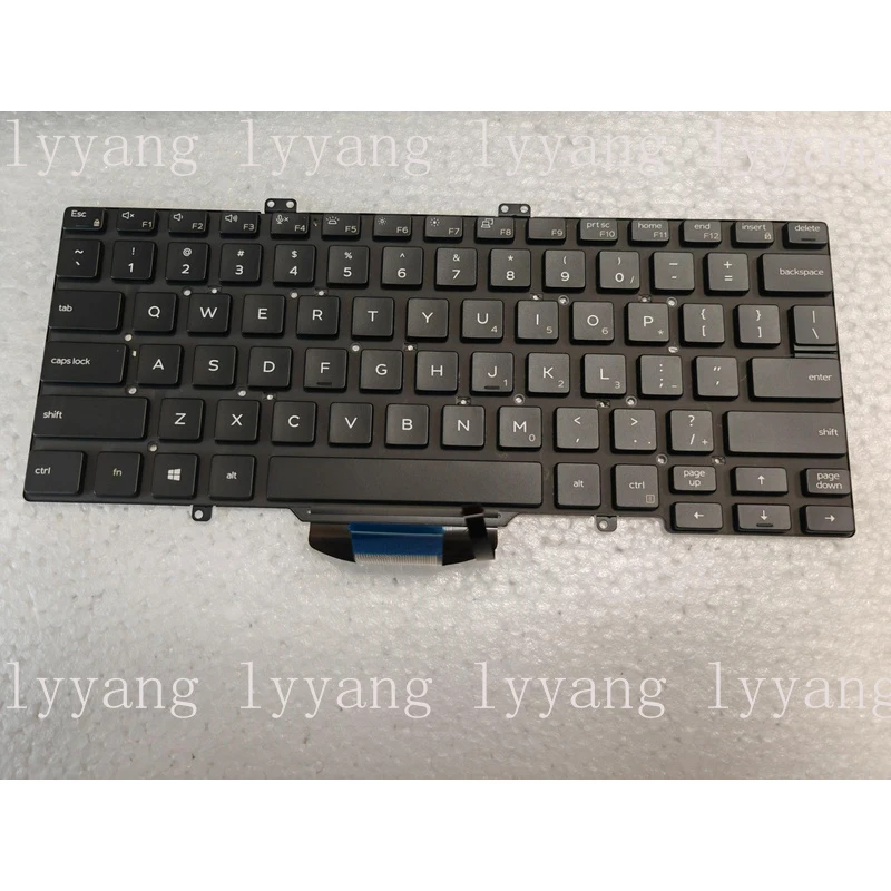 f  for DELL Latitude 5400 5401 5410 5411 7400 7410 keyboard Backlit no pointer US