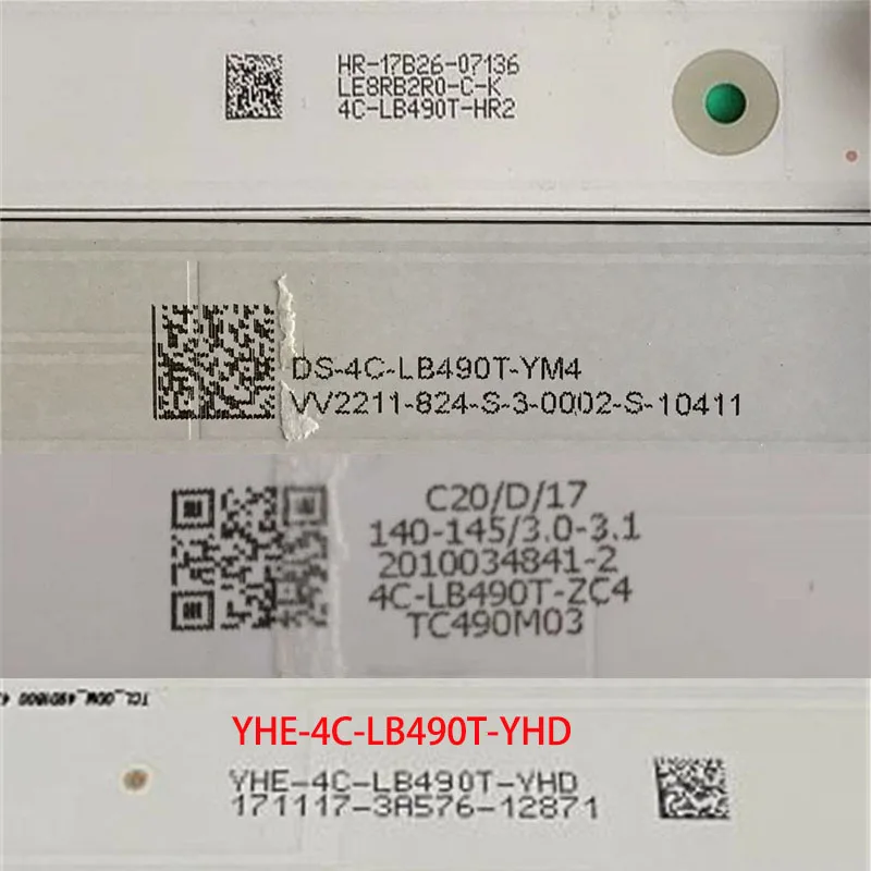 Kits TV's Illumination Bars 4C-LB490T-YM3 YM6 ZC1 HR2 YHC YHF YHD Backlight Strip 49D1800 4*9 49HR332M04A3 V2 V3 Array Planks