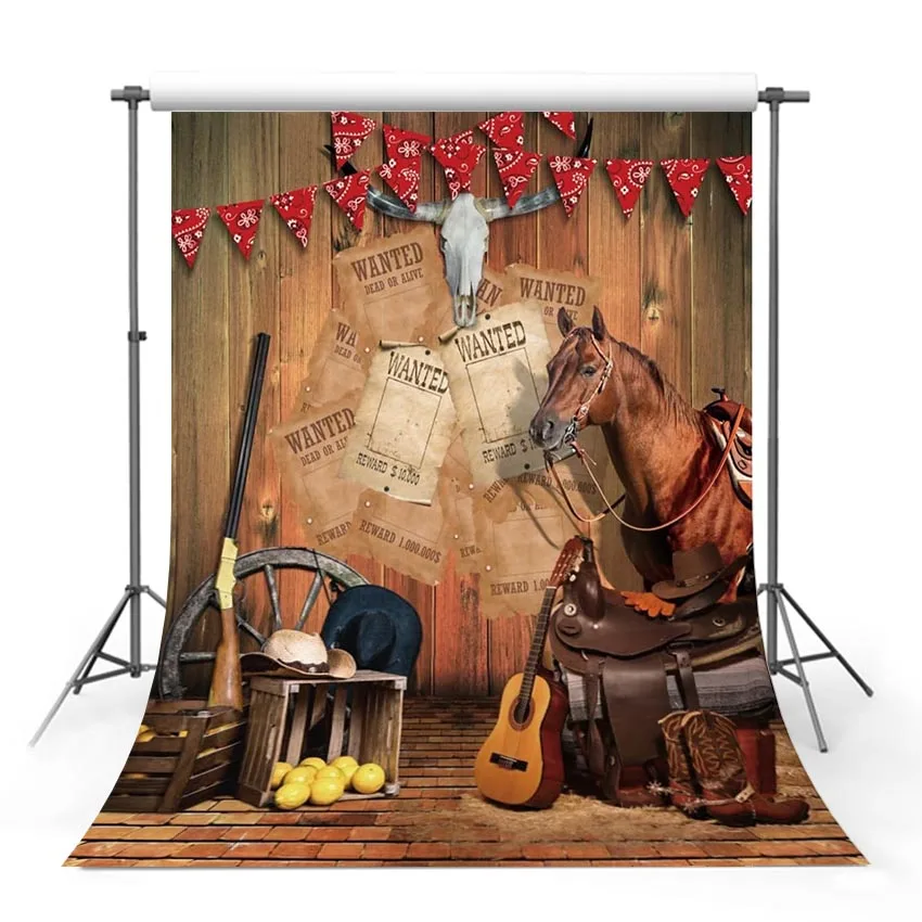 Western Party Backdrop Wanted Backdrop Wild West Theme Birthday Events Backdrop Country Cowboy Cowgirl Party Decoration