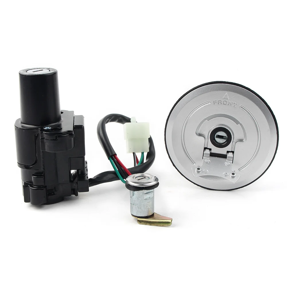 1Set Motorbike 4 Pin Ignition Switch Seat Lock Fuel Gas Cap Tank Cover For HONDA CB250 FMX 650 2005-2006 & CBR600RR 2003-2006